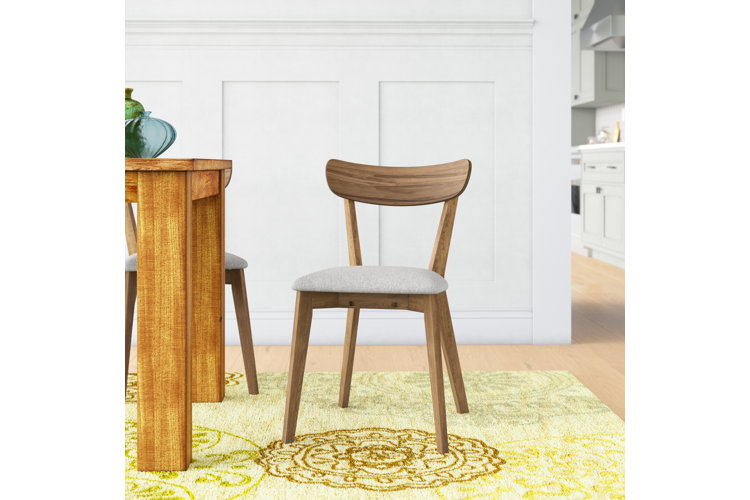 Galewood wood leg online upholstered dining chair